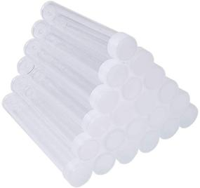 img 4 attached to 📦 PH PandaHall 100pcs Clear Plastic Tube Bead Containers- Transparent Storage Tubes for Beads, Organizers Boxes with Lid 15ml (75x13mm)