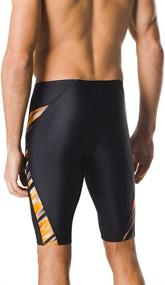 img 2 attached to 🩲 Speedo Men's Reigning Light Jammer Swimsuit made with Powerflex Eco