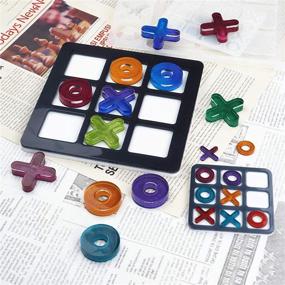 img 1 attached to Enhance Family Bonding with WALLFIA Tic Tac Toe Resin Molds: Create Fun XO Board Game at Home