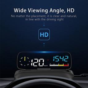 img 2 attached to 🚗 Улучшенный опыт вождения с wiiyii Car HUD C5: Голова-вверх дисплей, сканер OBDII & GPS для четкой информации о скорости автомобиля, расходе топлива, кодах ошибок - Совместим с любыми автомобилями.