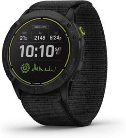 img 4 attached to Garmin Enduro: Ultra-performance Multisport GPS Watch with Solar Charging, 80-Hour Battery Life, Carbon Gray DLC Titanium & UltraFit Nylon Band