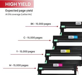 img 3 attached to 🖨️ AISEN Compatible Drum Unit Replacement for Brother DR221 DR221CL DR-221CL Drum Unit, Compatible with Brother HL-3140CW HL-3170CDW HL-3180CDW HL-3150CDN MFC-9130CW MFC-9330CDW MFC-9340CDW Printers (4 Pack)
