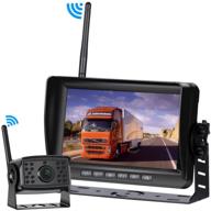 🚚 enhanced hd digital wireless backup camera kit with 7 inch dvr monitor and night vision ip69 waterproof camera for trucks, trailers, rvs and more logo