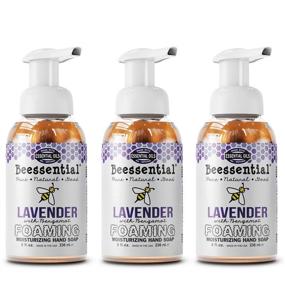 img 1 attached to Beessential All Natural Foaming Hand Soap, Lavender Scent, USA-Made - 8oz 3 Pack with Aloe & Honey