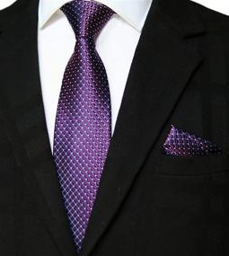 img 4 attached to WITZROYS: Exquisite Handmade Necktie with Pocket Square – A Perfect Fashion Accessory