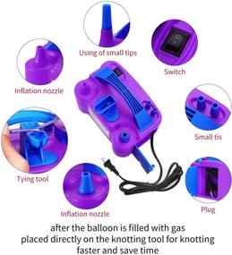 img 2 attached to 🎈 Optimized Electric Portable Balloon Inflator for Children's Party Decorations & Supplies