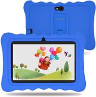 📱 lectrus 7 inch tablet - dual cameras, android 9.0, wifi, 2gb+16gb, ips full display, eye protection & parental control, kid-proof case, blue logo