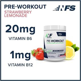 img 2 attached to 🍓 Strawberry Lemonade NF Sports Pre-Workout - Enhances Energy, Focus, Strength, and Muscular Endurance for Peak Workout Performance - 100% Satisfaction Guarantee - 25 Servings