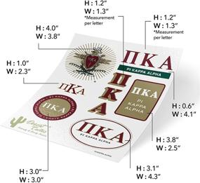 img 2 attached to 🚗 Pi Kappa Alpha Pike Standard Sticker Sheet - Decal for Laptop, Water Bottle, Car (Full Sheet - Standard)