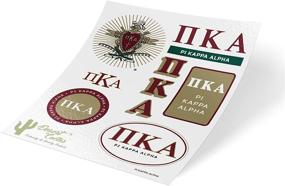 img 4 attached to 🚗 Pi Kappa Alpha Pike Standard Sticker Sheet - Decal for Laptop, Water Bottle, Car (Full Sheet - Standard)