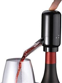 img 4 attached to Electric Wine Aerator and Dispenser Pump - Automatic Pourer, Instant Decanter, One-Touch Oxidizer for Fast Flavor Enhancement