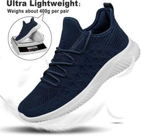 img 1 attached to 👟 Feethit Men's Slip-On Walking Shoes: Lightweight, Breathable, Non-Slip Running Shoes; Comfortable, Fashionable Sneakers for Men