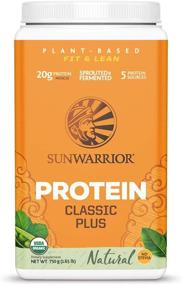 img 4 attached to 🌱 Sunwarrior Classic Plus Vegan Protein Powder with Peas & Brown Rice - Raw Organic Plant Based Protein (30, Natural)