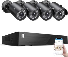 img 4 attached to 📷 Enhanced Security Camera System: MTM 5MP Outdoor Cameras, 8 Channel H.265+ Surveillance DVR, IP66 Waterproof Wired CCTV, 100ft Night Vision, Motion Alert, Remote Access