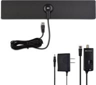 📺 cable matters slim amplified hdtv antenna for indoors with stand logo