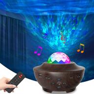 🌟 transform your space with the star projector night light: bluetooth music speaker, remote control, and led ocean wave projector for bedroom, parties, and ambiance логотип