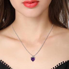 img 3 attached to Uloveido Necklace Crystal Girlfriend N437