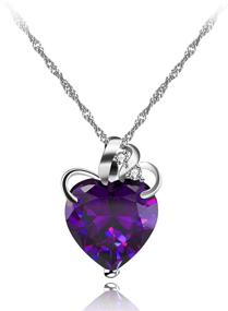 img 4 attached to Uloveido Necklace Crystal Girlfriend N437