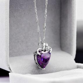 img 1 attached to Uloveido Necklace Crystal Girlfriend N437