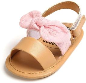 img 4 attached to Sandals Bowkont Princess Toddler Slippers Apparel & Accessories Baby Boys