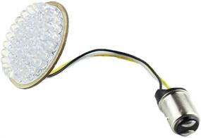 img 1 attached to Улучшенные передние поворотные сигналы Harley Davidson с LED-освещением: ZYTC 2" в стиле пули с бегущим светом и дымчатой линзой.