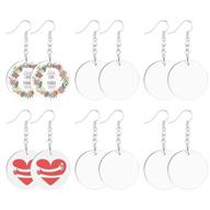 valentine's day diy jewelry making: mdf sublimation earring blanks for heat transfer earrings logo