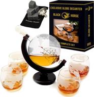 🥃 premium whiskey decanter for housewarming: perfect christmas gift for scotch lovers логотип