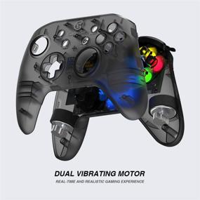 img 2 attached to Optimized Wired PC Game Controller: GameSir T4w for Windows 7/8/8.1/10 with LED Backlight, Gamepad for PC featuring Dual-Vibration Turbo and Trigger Buttons