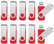 💻 raoyi "10-pack 32gb usb 3.0 флеш-накопитель" - быстрorаботающие накопители в виде пальца (bundle) из 10 штук - usb флэшкарта с красным корпусом логотип