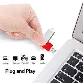 img 1 attached to 💻 RAOYI "10-Pack 32GB USB 3.0 флеш-накопитель" - Быстрorаботающие накопители в виде пальца (Bundle) из 10 штук - USB флэшкарта с красным корпусом