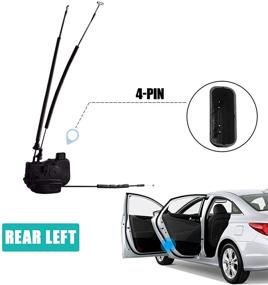 img 4 attached to 🔒 Hyundai Sonata 2011-2014 Rear Left Driver Side Door Lock Actuator - Replace Door Latch Lock 814103S000 - Unikpas