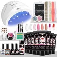 💅 complete morovan poly gel nail kit with 48w led nail lamp & nail extension gel - nail art supplies for salon-quality nails logo