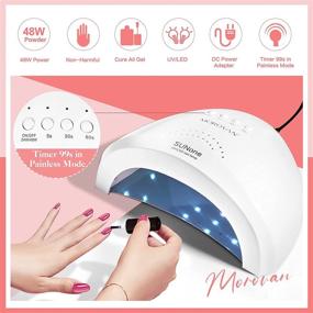 img 2 attached to 💅 Всеобъемлющий комплект Morovan Poly Gel Nail с 48W LED-лампой для ногтей и гелем для наращивания ногтей - материалы для маникюра на салонном уровне.