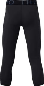 img 2 attached to ATHLIO Compression Shorts Active Baselayer Boys' Clothing : Active