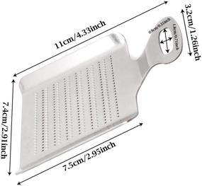 img 3 attached to Универсальная нержавеющая стальная тёрка-измельчитель ложка для кухни - Honbay 1 шт большого чеснока, имбиря, фруктов и корнеплодов