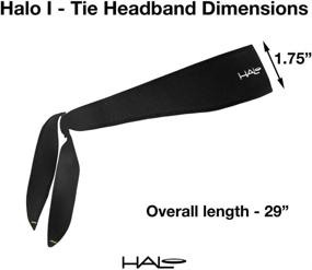 img 3 attached to 🧢 Halo I Tie Sweatband: Custom Fit and No-Slip for Both Men and Women - Black