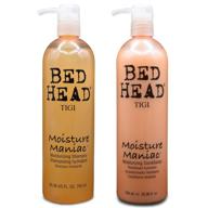 revitalize your hair with bed head moisture shampoo 🌿 and conditioner! 25.36 fl. oz. 750 ml each for intense hydration logo