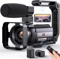 📷 aepannay 4k video camera camcorder: enhanced vlogging, 48mp 60fps wifi, night vision, touch screen - youtube digital camera with 16x zoom, microphone, remote control & 2 batteries logo