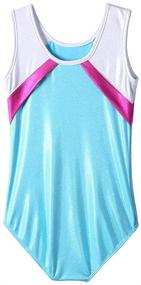 img 3 attached to Sparkle Leotard Gymnastics Athletic B136_PinkPurple_6A