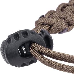 img 1 attached to Sportmusies Adjustable Paracord Keychain Carabiner