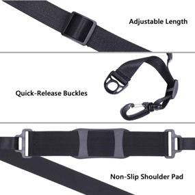 img 1 attached to 🛴 Epessa Kick Scooter Shoulder Strap | Perfect for Carrying Beach Chair, Electric Scooter, Kids Bike | Compatible with Foldable Bikes, Balance Bikes, Yoga Mat | Non-Slip Shoulder Pad | Adjustable