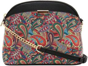 img 4 attached to Paisley Print Small Crossbody Chain Women's Handbags & Wallets in Crossbody Bags