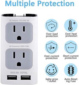 img 2 attached to Castries Voltage Converter Adapter Worldwide