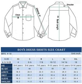 img 2 attached to Stylish and Durable: Spring&amp;Gege Boys Long Sleeve Uniform Woven Twill Button Down Shirt