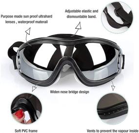 img 1 attached to TOTTPED Sunglasses Pet Shooting Goggles Dog Windproof