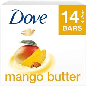 img 2 attached to 🥭 Dove Mango Butter Beauty Bar: Ultra-Moisturizing Solution for Dry Skin - 3.75 oz (14 Bars)