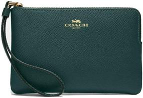 img 2 attached to Coach Signature Leather Corner Wristlet Women's Handbags & Wallets