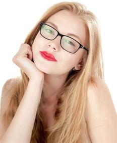 img 3 attached to 👓 Sunolga 4-Pack Blue Light Blocking Reading Glasses: Reduce Eyestrain & UV Glare, Ideal for Women and Men