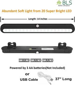 img 2 attached to 💡 BLS T01LB Super Bright 20 LED Motion Sensor Light – Battery Operated Closet Light