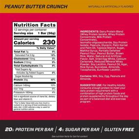 img 3 attached to 🍫 BSN Protein Crisp Bar by Syntha-6 - 20g Whey Protein, Gluten Free, Low Sugar, Peanut Butter Crunch - 12 Count